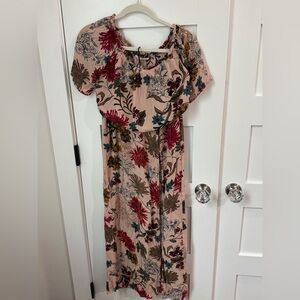 American Threads Women’s Floral Print Two Piece Set size medium
